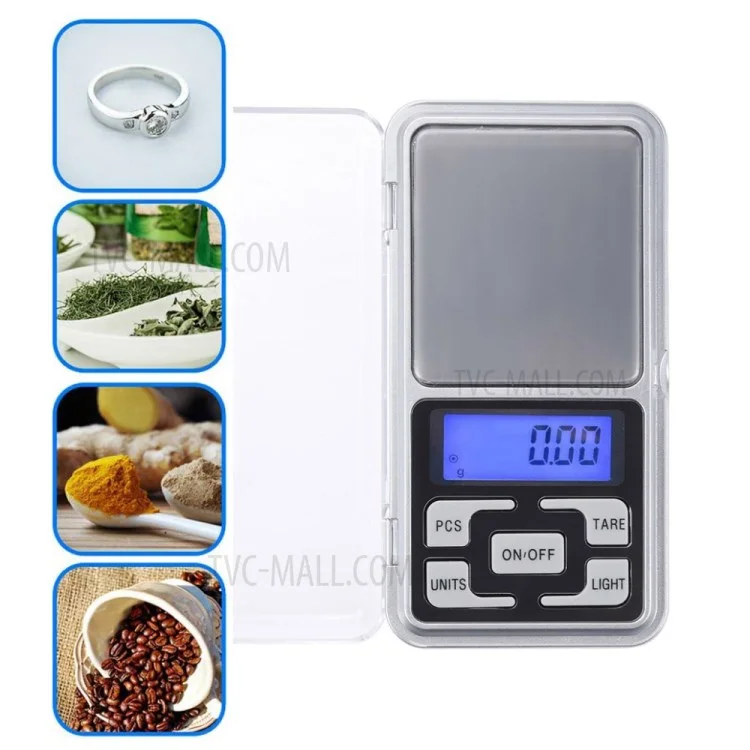Mini Pocket Digital Electronic Jewelry Scale for Sterling Silver and Gold Balance Gram - 500G / 0.1G.