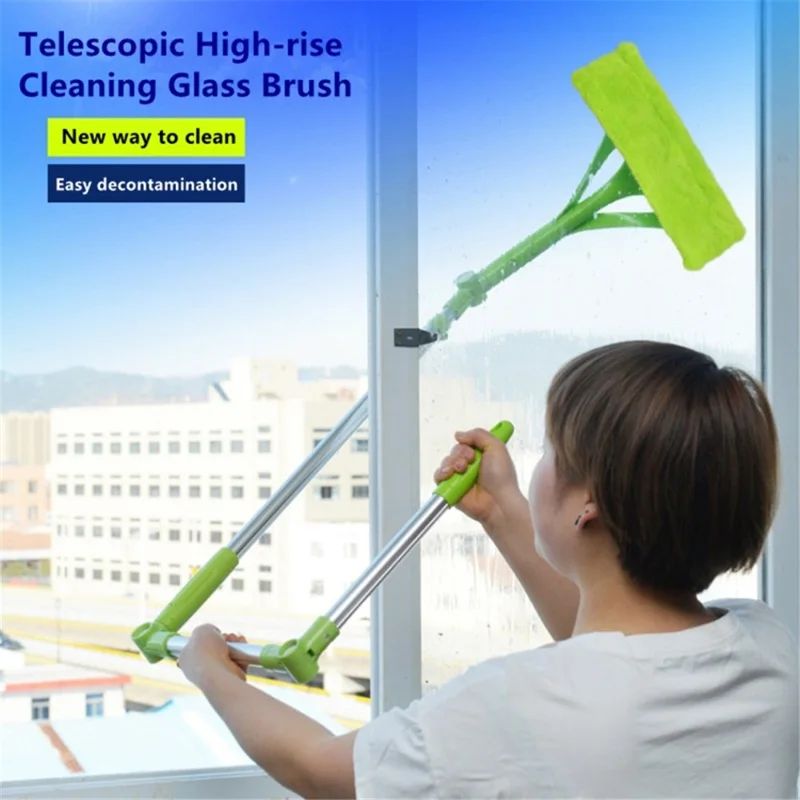 Telescopic Glass Cleaning Brush U - Shaped Cleaner Brush