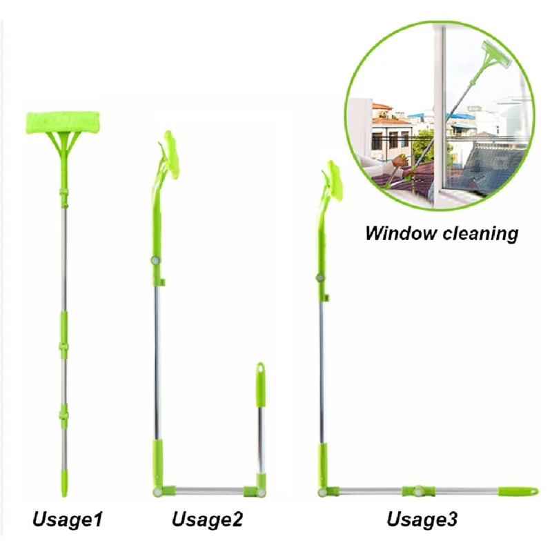 Telescopic Glass Cleaning Brush U - Shaped Cleaner Brush