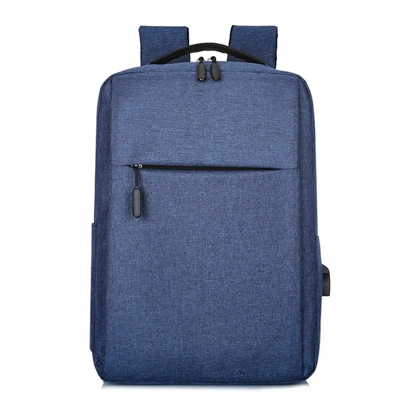Student Schoolbag USB Charging Backpack Travel Bag - Blue