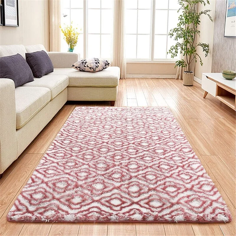 Soft Indoor Rug Shaggy Patterned Fluffy Carpet Home Decor Rug - Color No.6/120x160cm