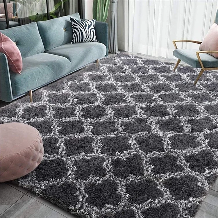 Weicher Teppich für Innenräume, mit zittriger Musterung und flauschiger Textur - Farbe Nr. 9, Größe 160x230cm
