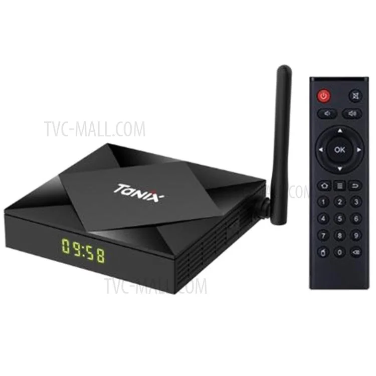TX6S Android 10.0 TV Box Allwinner H616 4GB 32GB 2.4G/5G Dual Wifi Bluetooth 4GB+32G Set-top Box - Enchufe de la ue