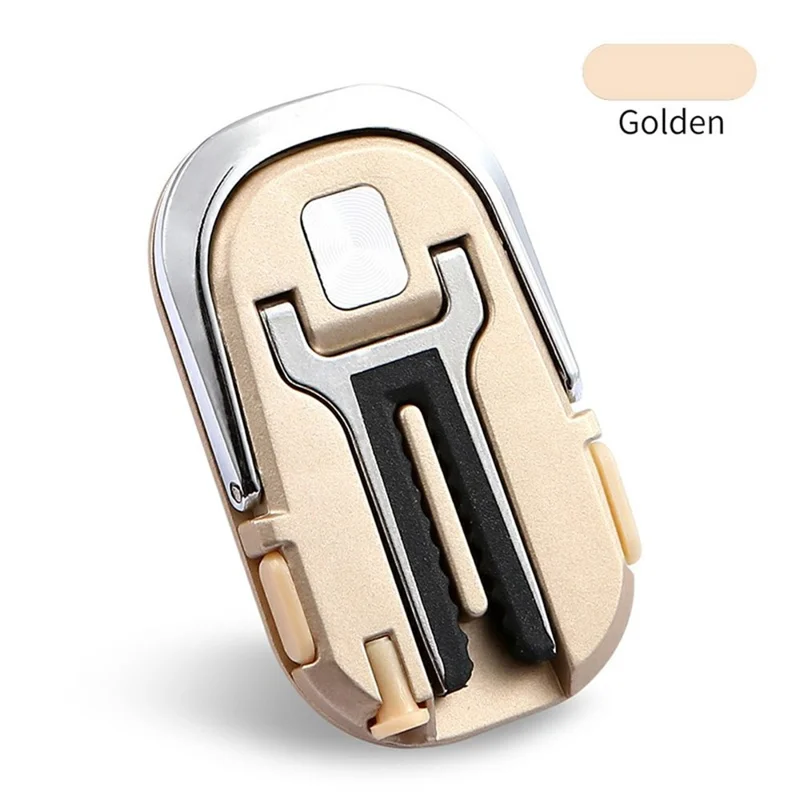Multipurpose Mobile Phone Bracket Stand 360 Degree Rotation Phone Ring Holder for Car Home - Golden