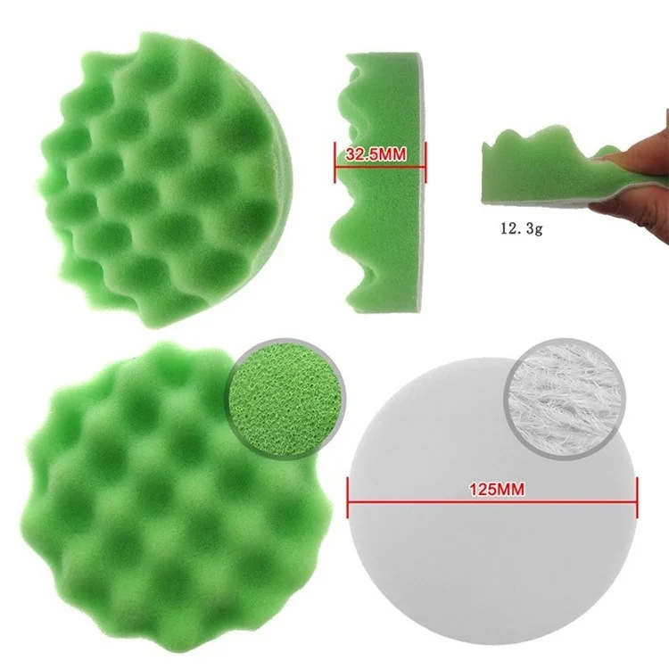 9 Stücke Carpoling Schwamm Set Auto Polierkissen Kit Für Autoreinigung