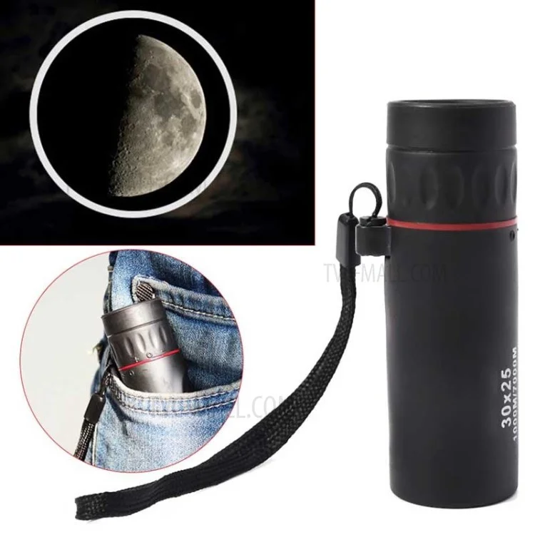 30x25 High Definition Waterproof Monocular Telescope Mini 10x ZOOM for Hunting Travels

Traduction en français:

Télescope monoculaire haute définition 30x25 imperméable Mini avec zoom 10x pour les voyages de chasse