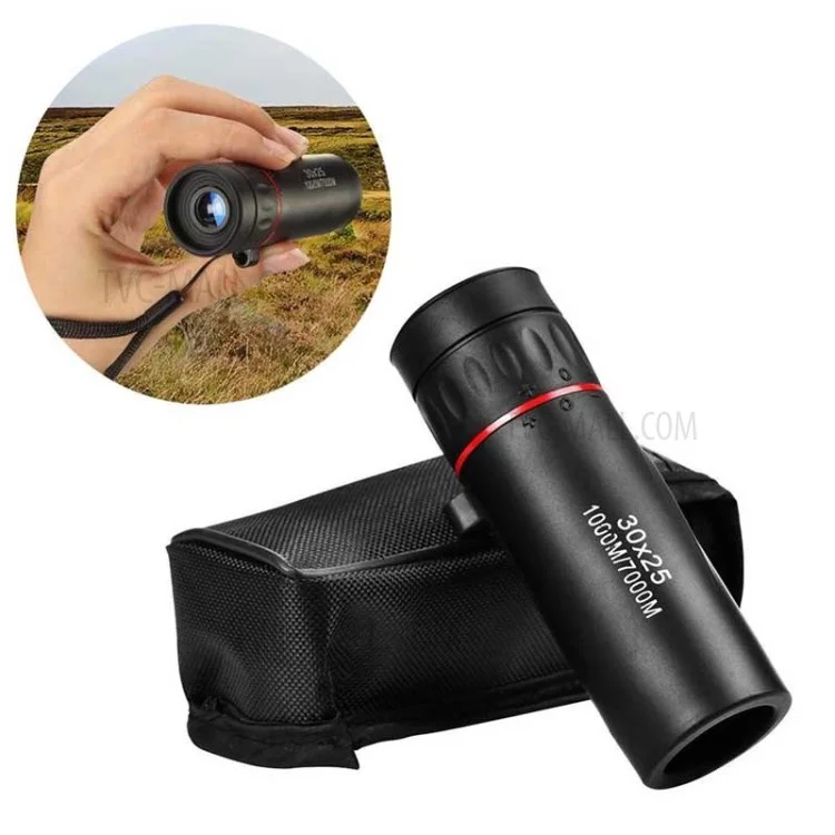 30x25 High Definition Waterproof Monocular Telescope Mini 10x ZOOM for Hunting Travels

Traduction en français:

Télescope monoculaire haute définition 30x25 imperméable Mini avec zoom 10x pour les voyages de chasse