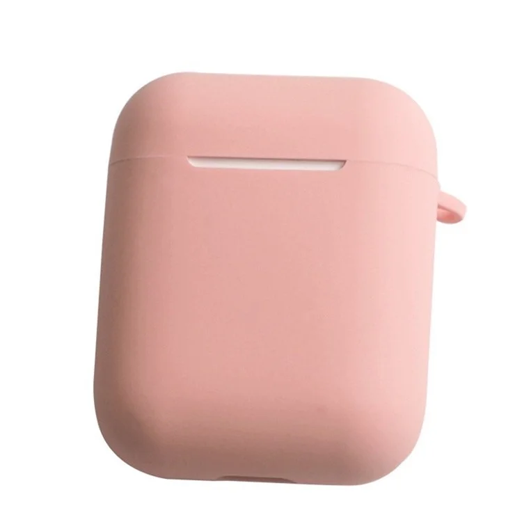 Square Box Wireless Bluetooth-compatible Earphone Silicone Case Cover for inpods 12/i11/i9s/i10 - Pink