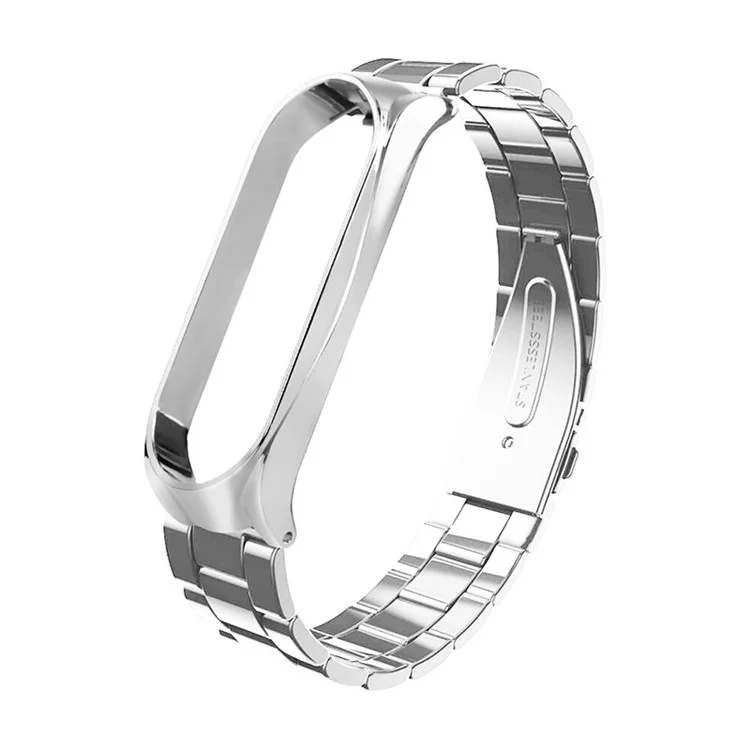 Luxus Edelstahl -uhrband -armband -armband Für Xiaomi Mi Band 5/5 NFC - Silber-