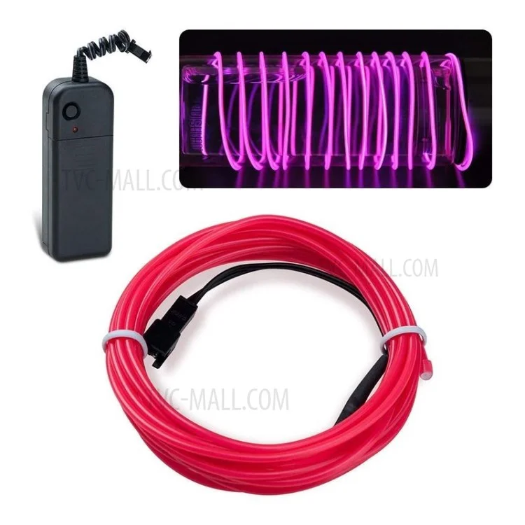 Cavo di Illuminazione el Light Light Cord 3 Metri 3 v Stringa Leggera - Rosa
