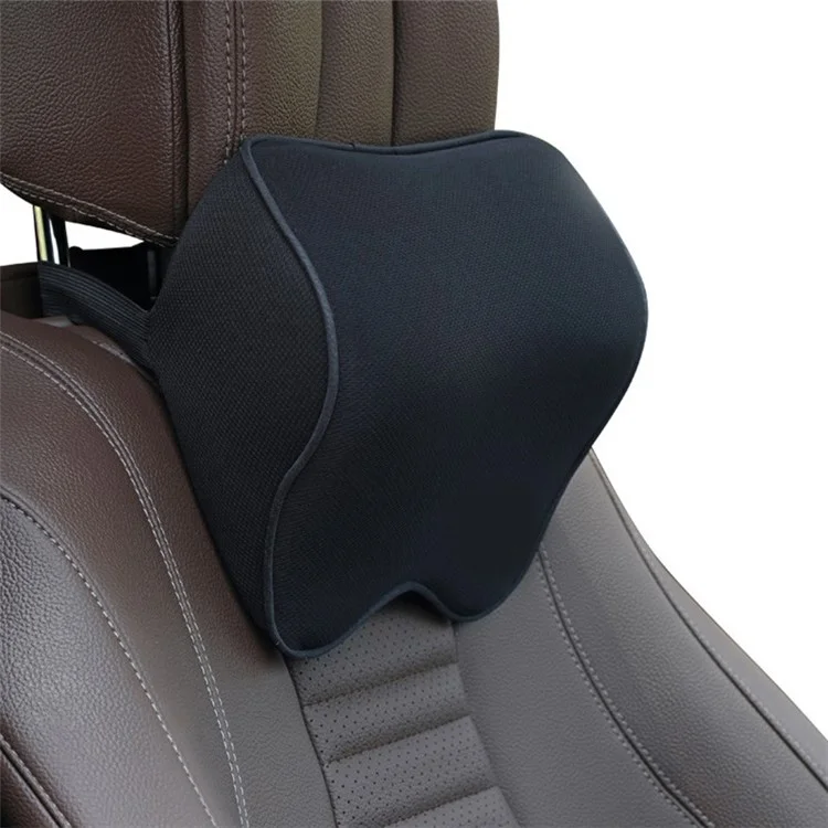 Asiento De Coche Almohada Cabeza Cuello Reposacabezas Reposacabezas - Negro