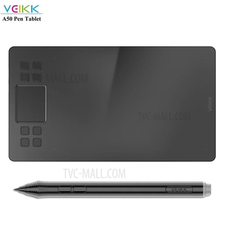 Veikk A50 Графический Планшет С 8192 Чувствительность К Давлению Цифровая Живопись Рисунок Планшета