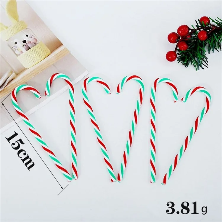 6pcs 15cm árboles De Navidad Colgante Muleta Decoración De Fiesta De Navidad - Verde