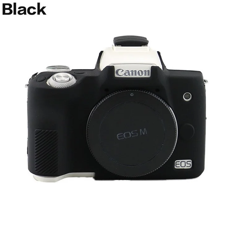 Custodia di Copertura Della Fotocamera in Silicone Morbido Per Canon EOS M50 - Nero