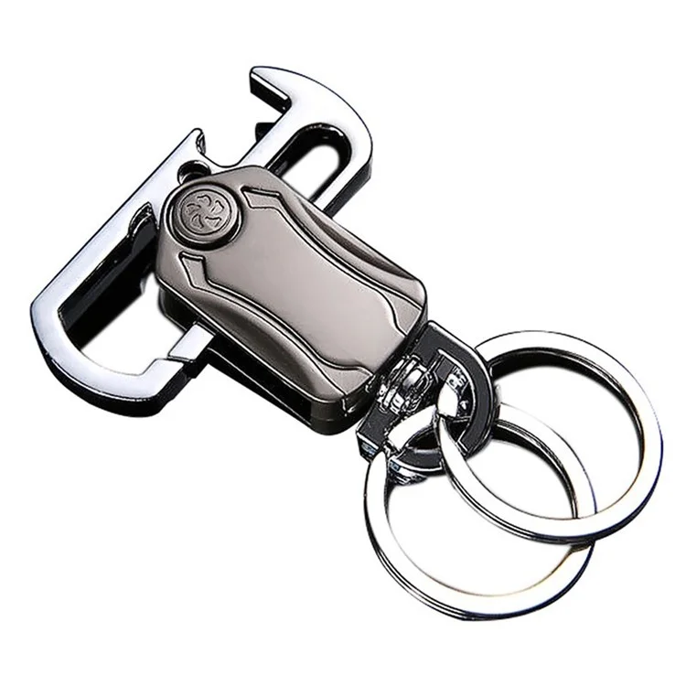 4 in 1 Function Keychain Carabiner Bottle Opener Fingertip Rotating Gyro Toy