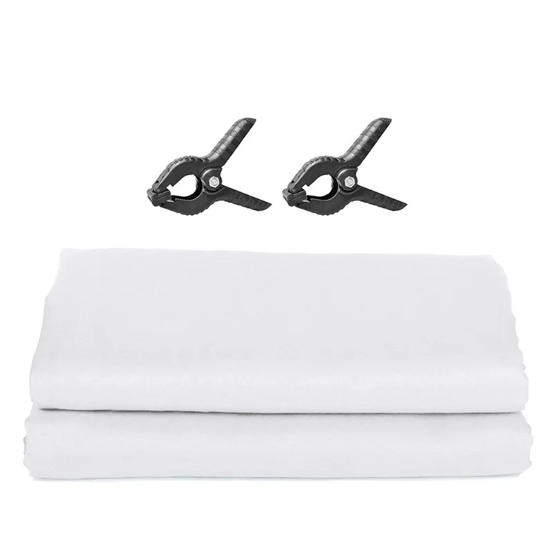 3 x 1m Backdrop Screen Sheet Chromakey Photography Background Cloth for Video Studio Shooting Portrait - White