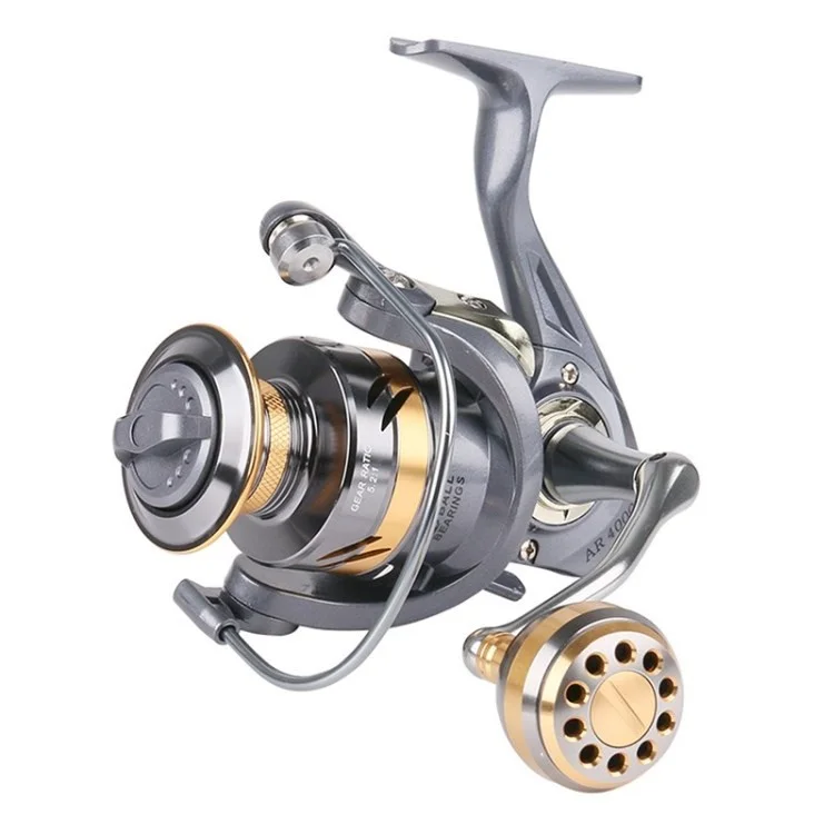 Fishing Reel 2BB 30kg Max Drag Power Metal Double Spool High Speed 5.2:1 Spinning Reel - AR2000