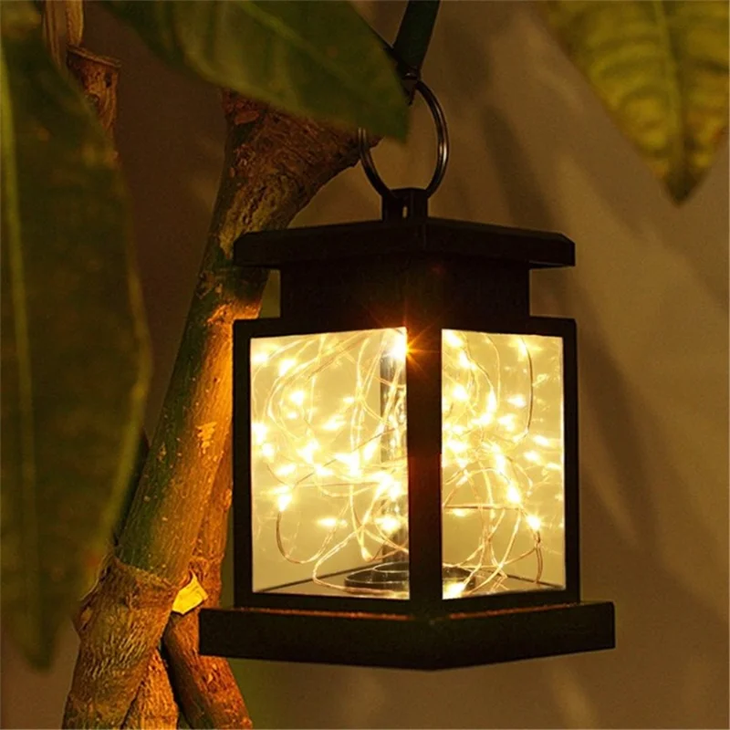 Garden Solar Light Strip Candle Lantern Lighting for Yard Patio Pathway - Star