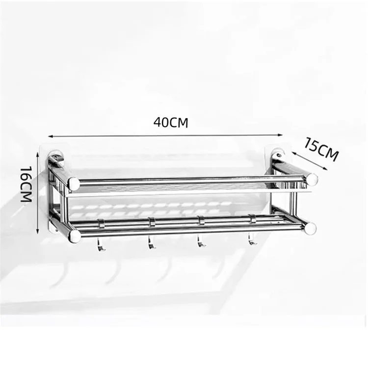 Полотенце Держатель Стойка Из Нержавеющей Стали Полотенце Рейка Для Ванной Комнаты Душ Гель-шампунь Для Хранения - 1 слой