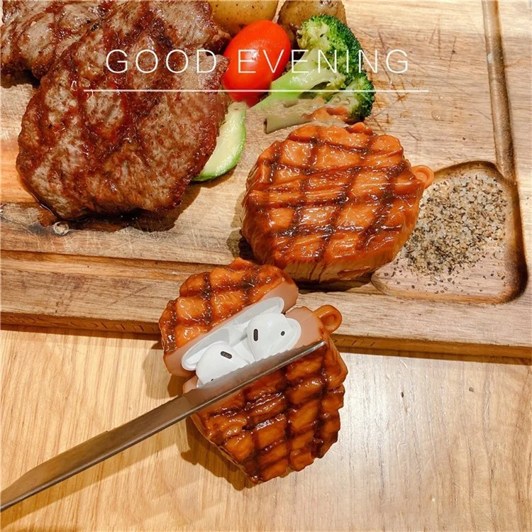 Für Airpods 1/2 Pro Silikonkoffer Französisch Steak Wireless Earphones Protector - Für Airpods 1/2.