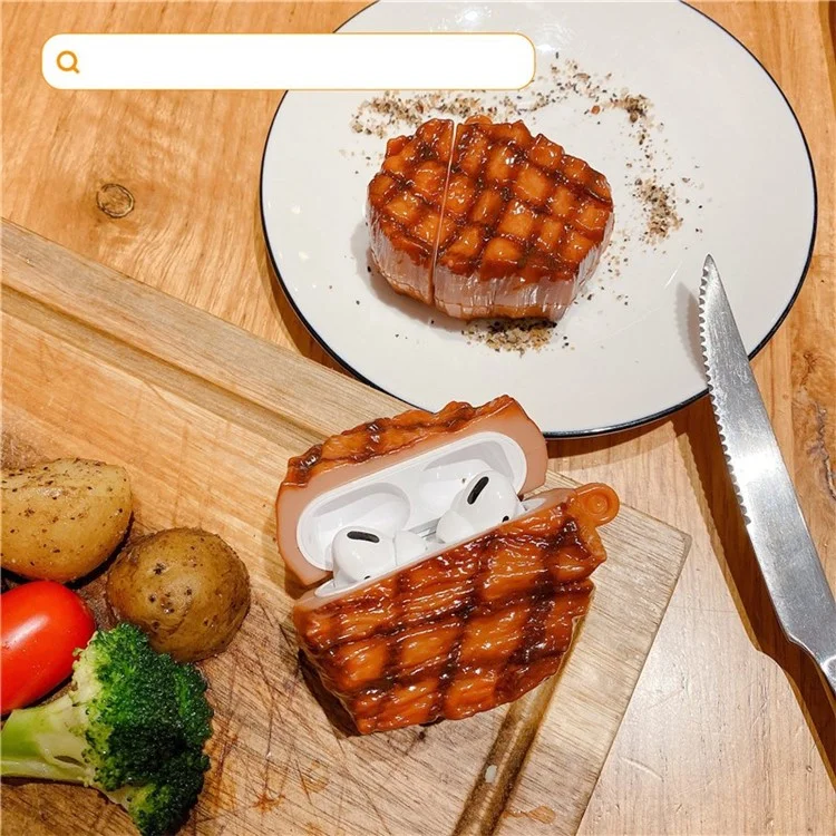 Für Airpods 1/2 Pro Silikonkoffer Französisch Steak Wireless Earphones Protector - Für Airpods 1/2.