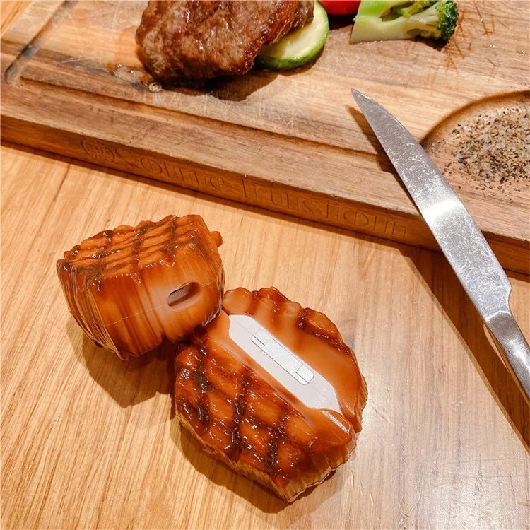 Für Airpods 1/2 Pro Silikonkoffer Französisch Steak Wireless Earphones Protector - Für Airpods 1/2.