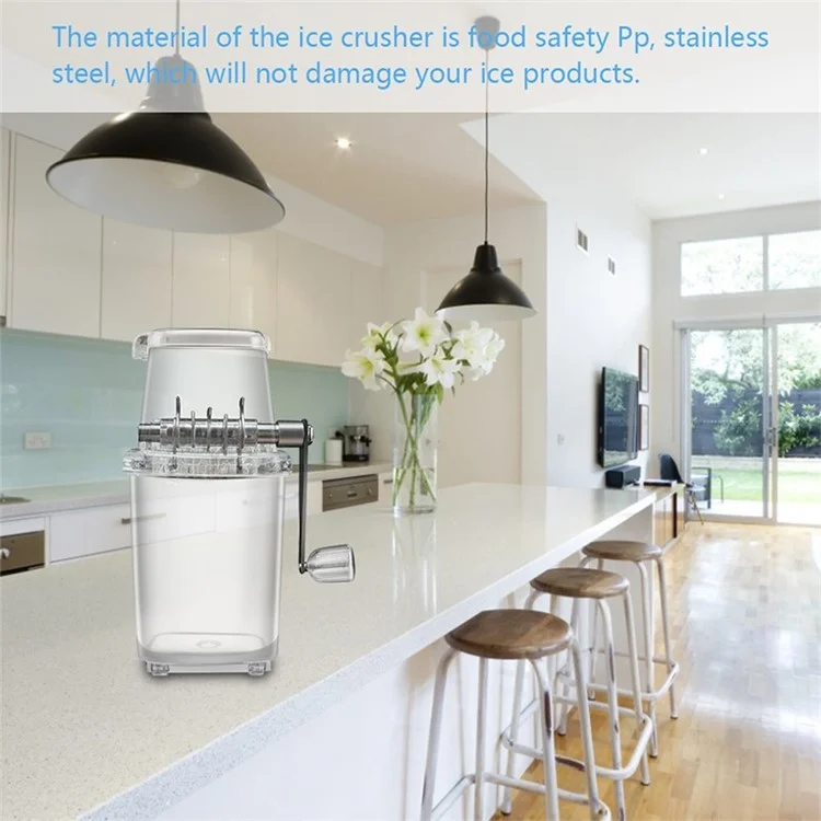 Ice Shaver y Máquina de Cono de Nieve Máquina de Hielo Afeitada de Aplastador de Hielo