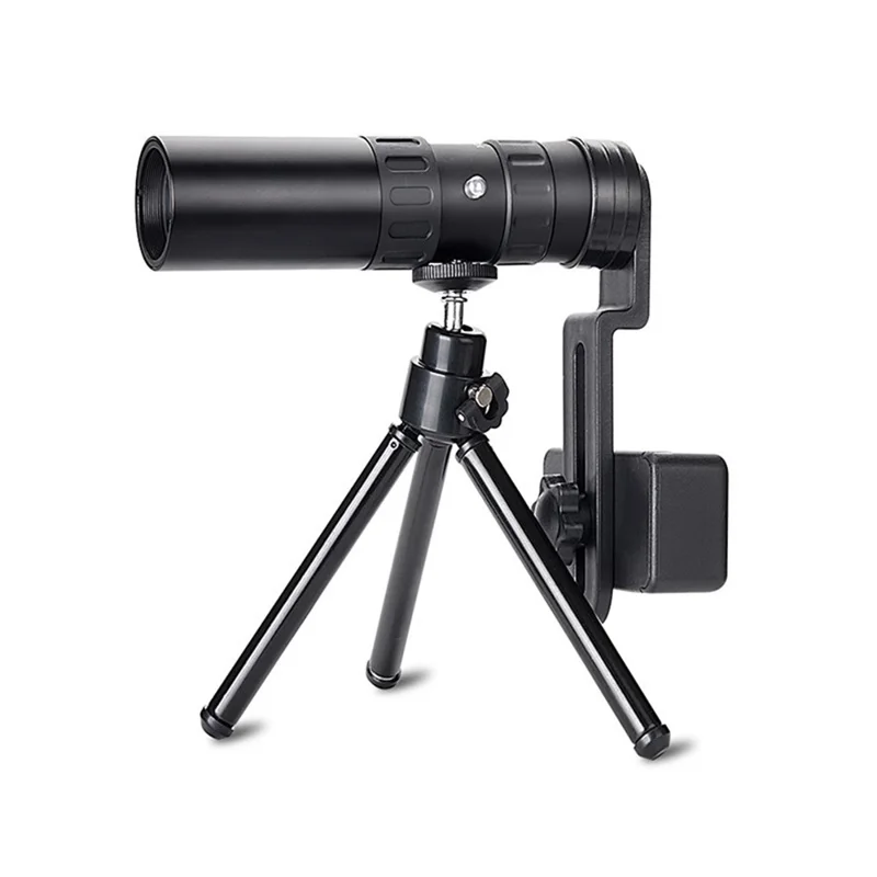 10-300x40mm Super Tele-Zoom-Monokularteleskop Mit Stativ & Klammer - Teleskop + Clip + Stativ