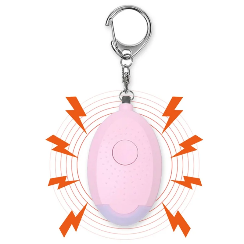 Safe Sound Personal Alarm Keychain 130db Self Defense Alarm Emergency Flashlight - Pink