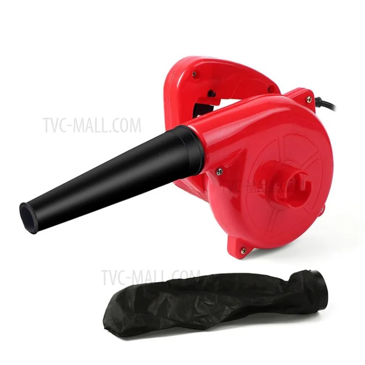 Electric Handheld Air Blower Computer Dust Collector Fan Vacuum Cleaner - Red/US Plug