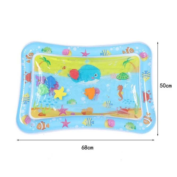 Tummy Time Baby Water Mat Infant Toy Inflatable Play Mat - Ocean