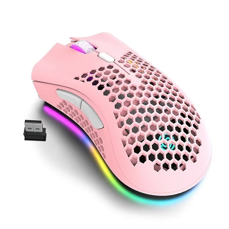 M600 2.4GHz Wireless Bluetooth Mouse with 1600 DPI for PC Laptop Mac Android Windows - Pink