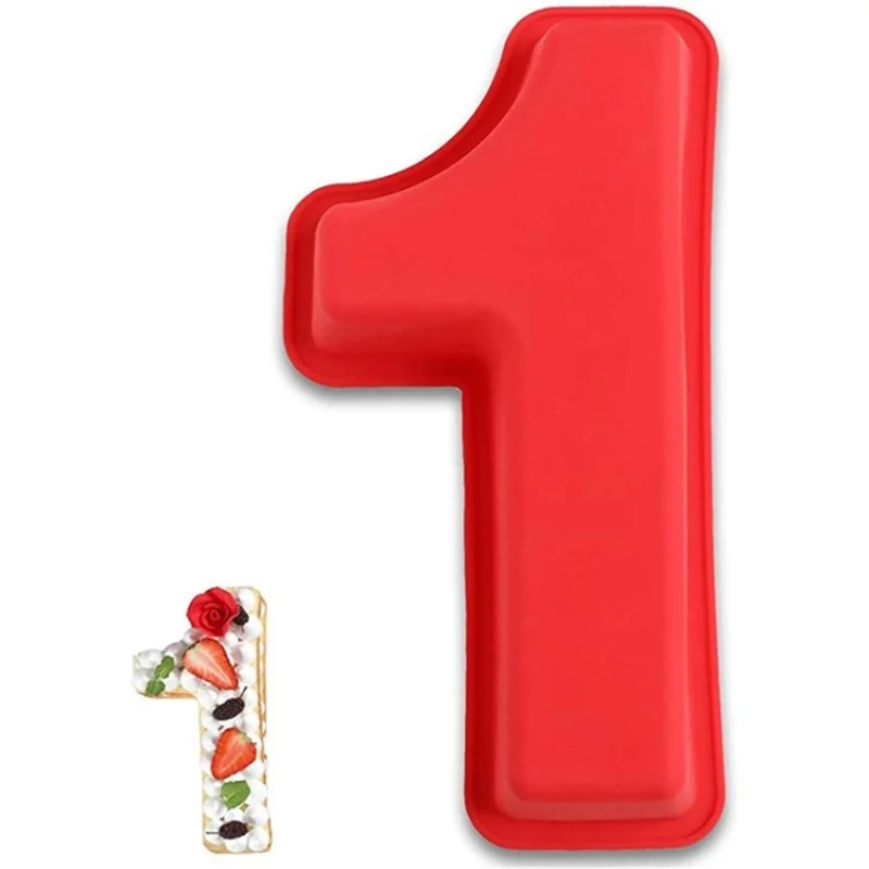 0-9 Number Silicone Birthday Anniversary Cake Baking Mold Mould Maker - 1