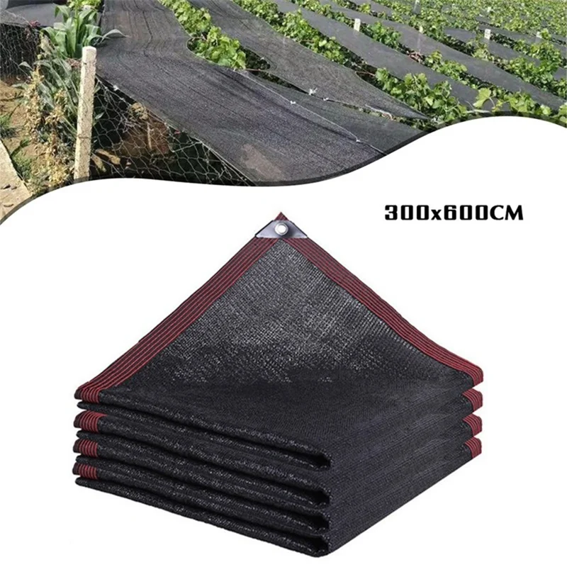Sunblock Shade Cloth Net Mesh Tarp 90% UV-Resistant Plants Flowers Pet Kennels - Size: 3x6m