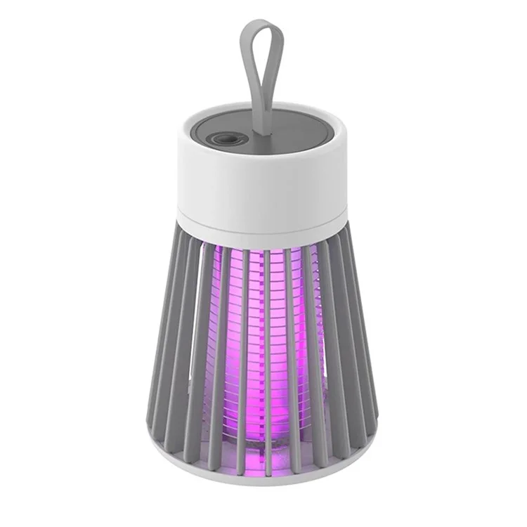 Elektrische Moskito Killerlampe USB LED Light Trap Fly Insect Zapper Killer Home Pest Control Repellent - Grau // USB -stecker