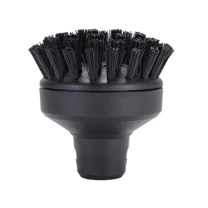 Escova Redonda Do Limpador De Vapor Para Karcher SC1 / SC2 / SC3 / SC4 / SC5 / CTK10 - Preto