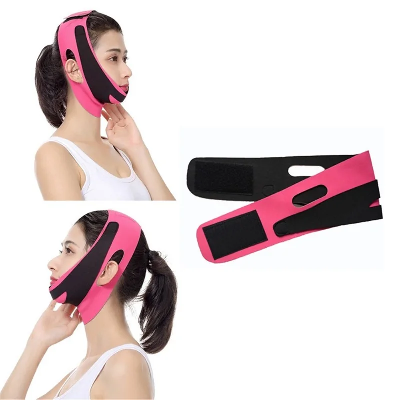 Visage Minceur Strap Strap Chin Bandage Visage Sans Douleur Ceinture De Levage Vigne Valeur Respirant