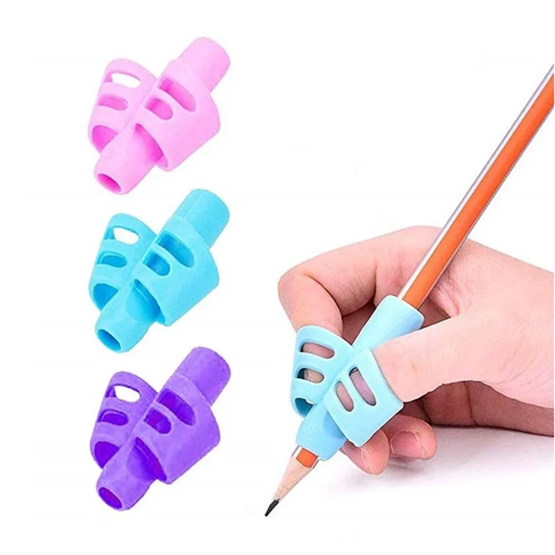 Zachte Siliconen Potloodhouder voor Houdingscorrectie bij Schrijven - Willekeurige Kleur