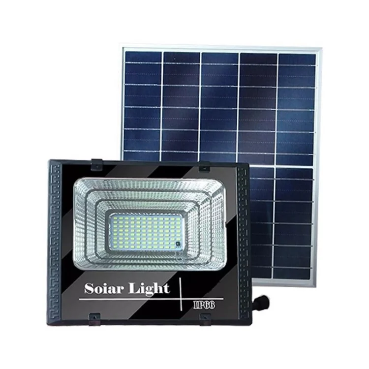 ZZ02 25W Outdoor Solar Led Light Super Яркая Водонепроницаемая Уолл -стрит Лампа с Пультом - Черный