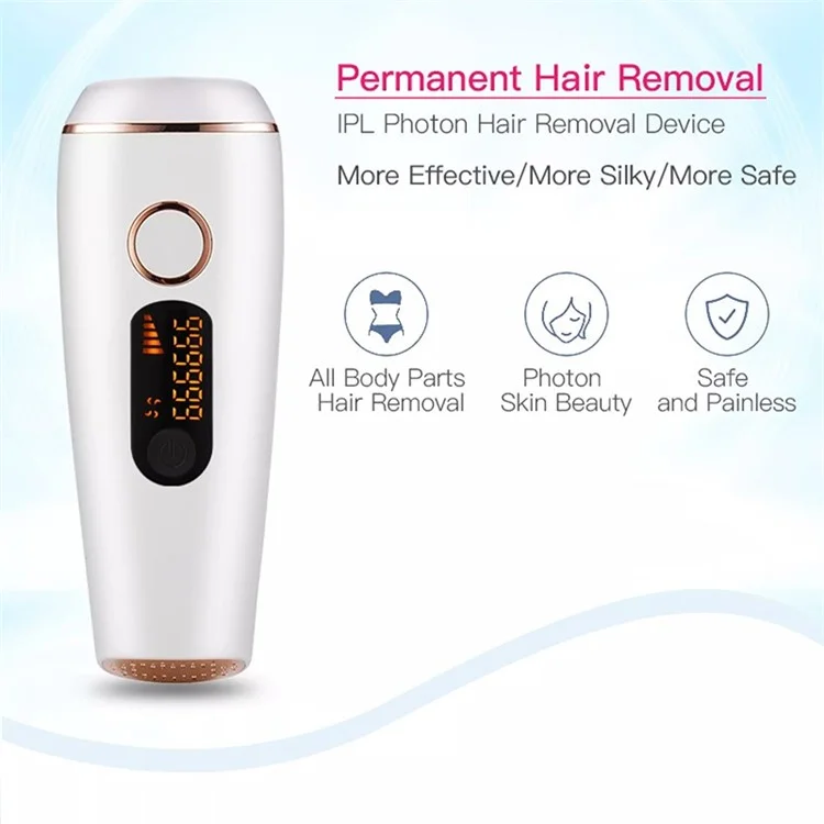 IPL Remoção de Cabelo Laser Remoção de Cabelo Atualização 999, 999 Flashes Removedor Permanente de Cabelo Permanente Indolor - Plugue da ue