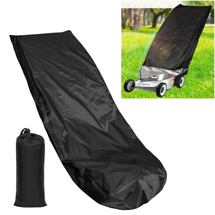 Copertura Impermeabile per Tosaerba in Tessuto Oxford 210D Antivento Antipolvere Protezione UV - Nero