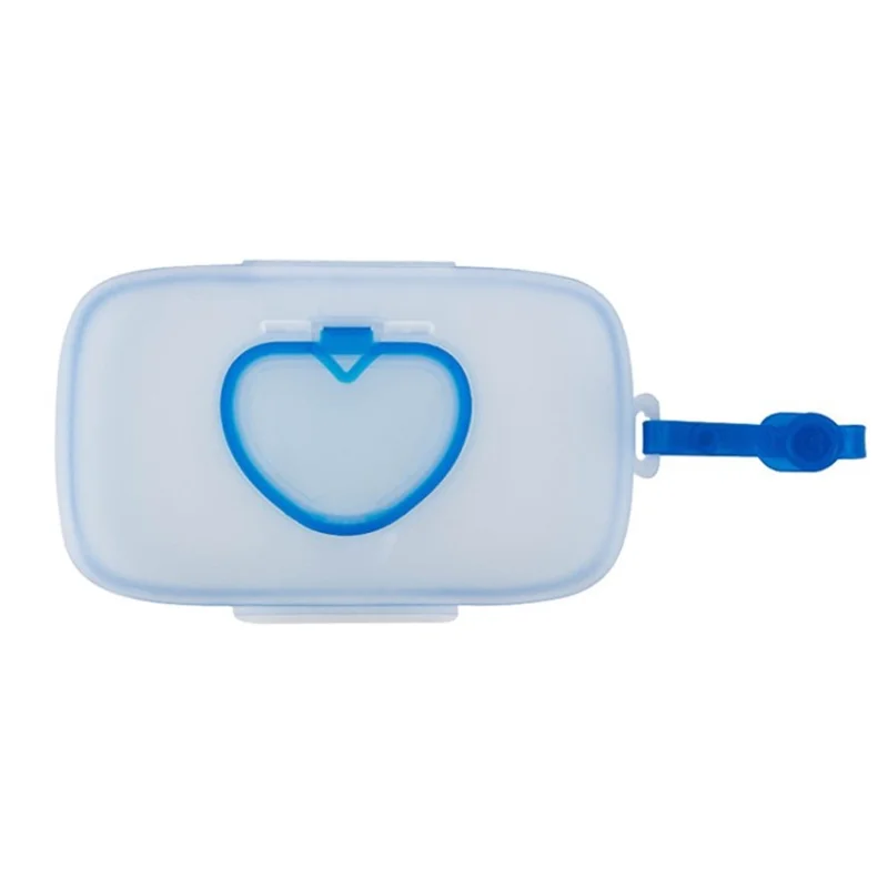 Wipe Dispenser Container Baby Wet Wipe Holder Face Mask Box - Blue