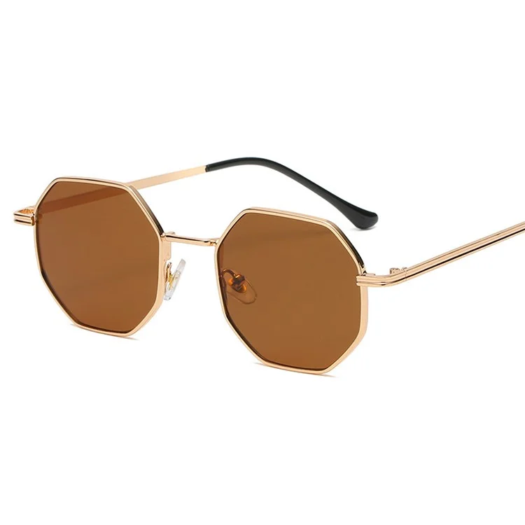 Driving Sunglasses Ultra-light Fashion Glasses Metal Legs Light Blocking Goggle - Rose Gold/Brown Lens