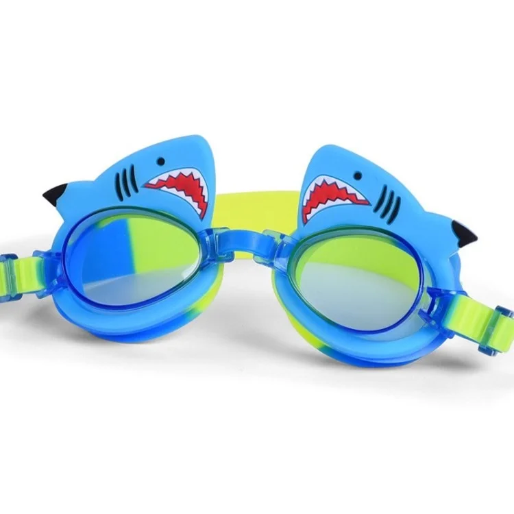 Kids Swimming Goggles Glasses Anti Fog Clear Lens for Children - Blue Shark