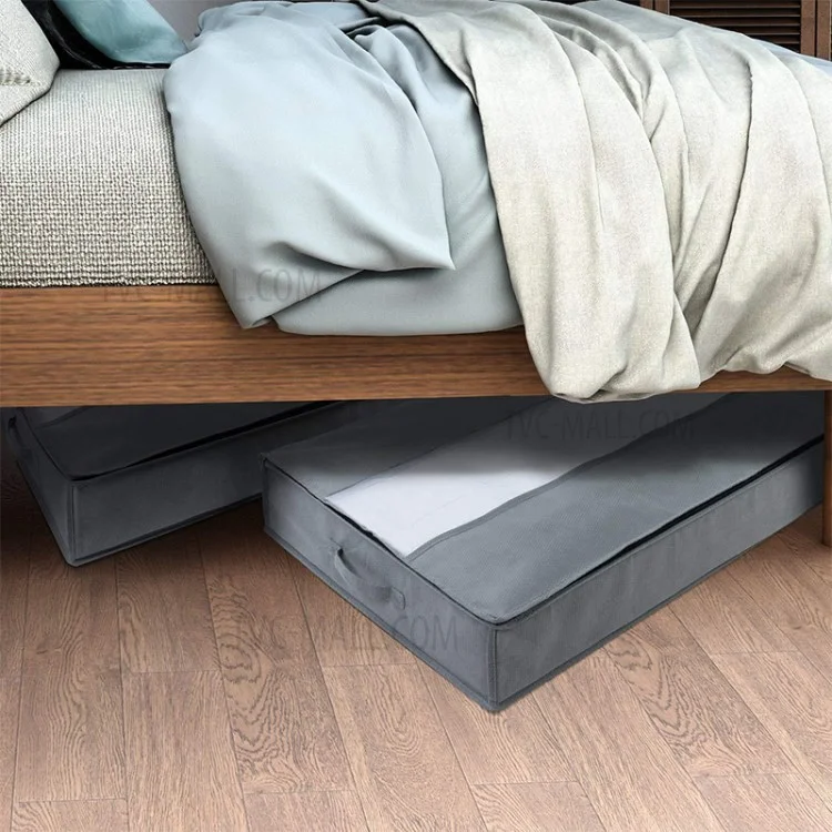 Borsa Di Stoccaggio Dei Vestiti Della Trapunta Organizzatore Di Grande Capacità Per La Biancheria Da Letto Della Coperta - Grigio Chiaro