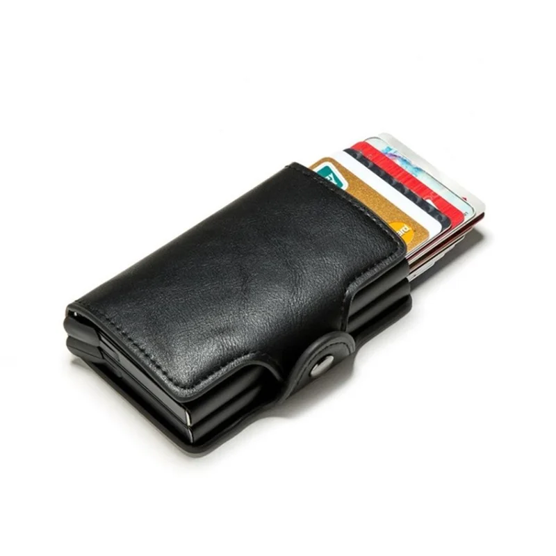 RFID Business Credit Hold High Capacity id Card Case Organizador - Preto