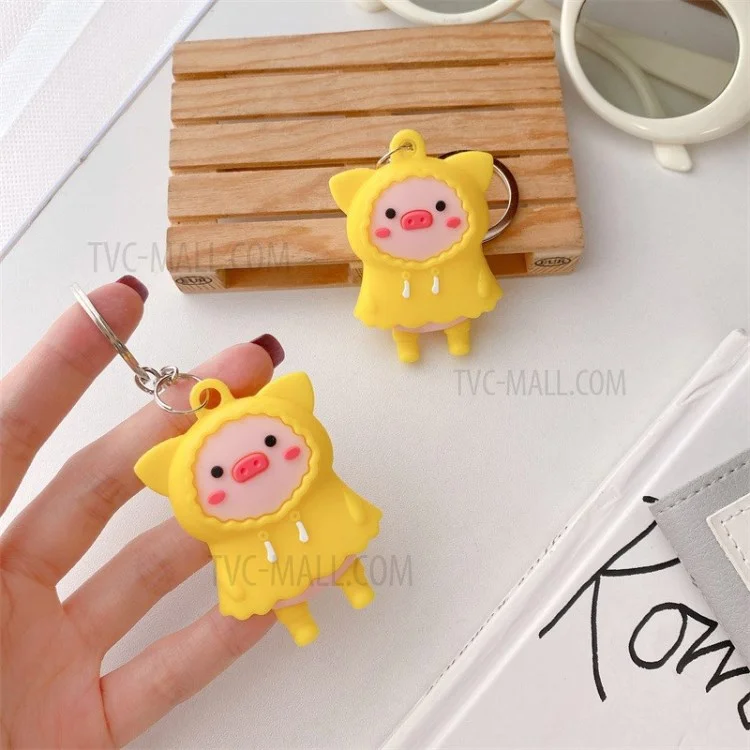 Для Apple Airtag Case Soft Silicone Cover Praccoat Pig Tracker Protector С Ключей