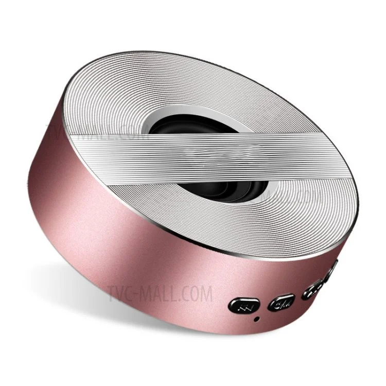 A5 Mini Wireless Bluetooth-compatible Speaker Stereo Bass 8hrs Playtime TF Card MP3 Music Player - Rose Gold
