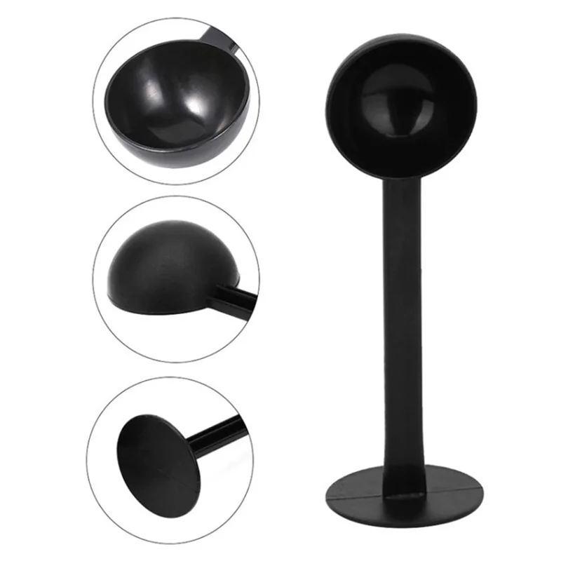 10g Espresso Coffee Spoon Scoop Coffee Tamper for Ground Coffee Tea Salt (without FDA Certificate) - Black