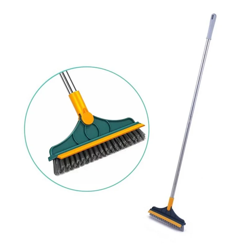 Gap Dust Cleaning Brush Sweep Mop for Track Groove Narrow Gap Area - Yellow/Green
